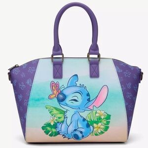 Loungefly Disney Stitch And Scrump Butterfly Satchel.